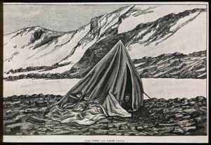 Image of Greely Expedition: The Tent at Camp Clay, Engraving